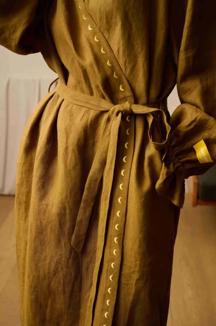 100% Linen Dressing Gown (In stock, 3 day delivery)