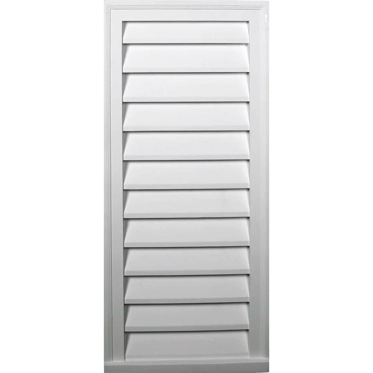 16'W x 28'H Rectangle Urethane Gable Vent Louver, Non-Functional