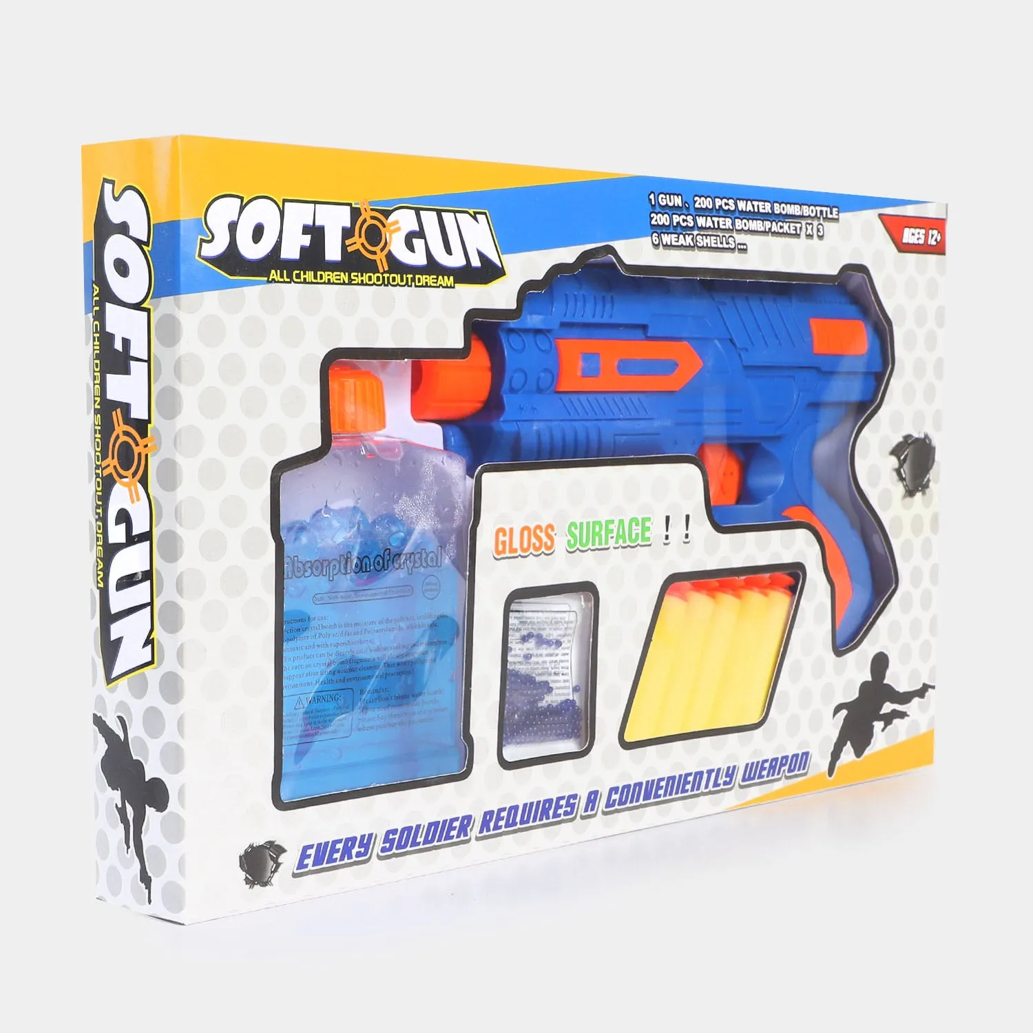 2 in 1 Water Balls & Soft Dart Target Toy