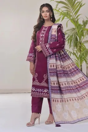 2PC Stitched Printed Lawn Shirt and Dupatta KSD-2514