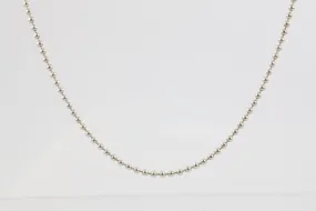 34" Tiffany & Co. 925 Silver Ball Chain Necklace (15.43g.)