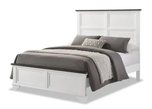 Abigail 6-Piece Queen Bedroom Package - White and Grey