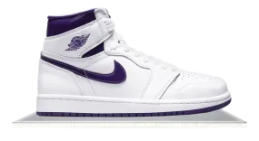 Air Jordan 1 High White Court Purple