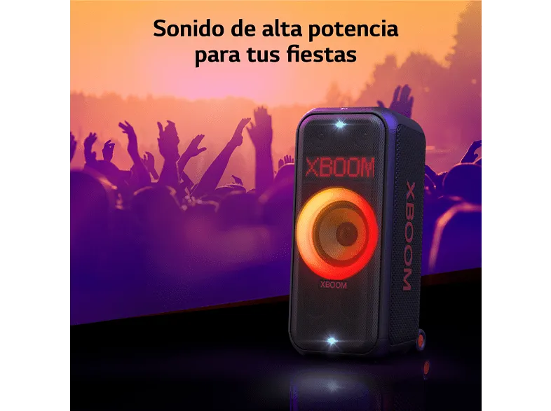 Altavoz de gran potencia - LG XBOOM XL7S La Bestia, Karaoke, 250W, hasta 18h de batería, Negro