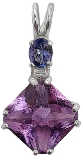 Amethyst Mini Magician Stone? with Oval Cut Tanzanite