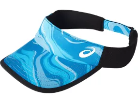 Asics Zonneklep Graphic Visor Blauw Zwart