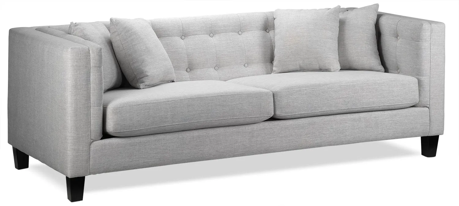 Astin Sofa and Loveseat Set - Grey