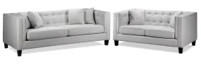 Astin Sofa and Loveseat Set - Grey