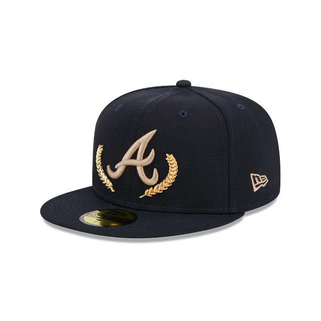 Atlanta Braves MLB Gold Leaf 59FIFTY Cerrada