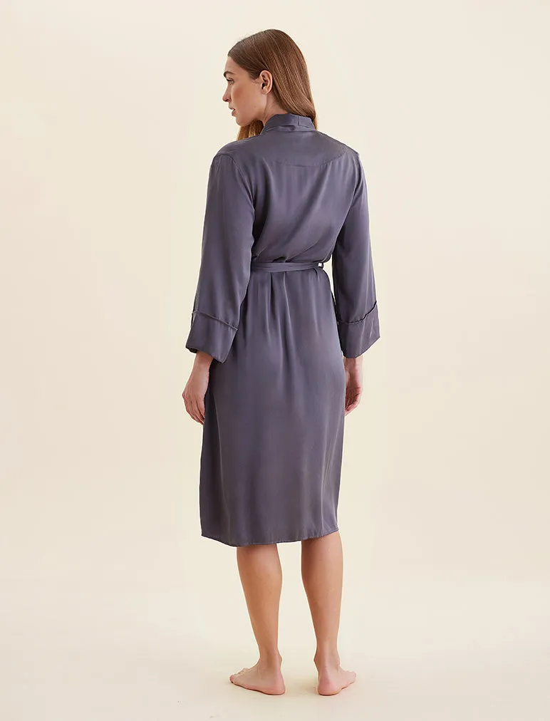 Audrey Washable Silk Long Robe