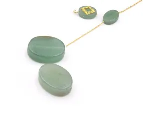 Aventurine Beads flat oval 14x10mm Hole 1mm (2)