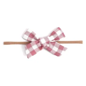 Baby Bow - Pink Gingham