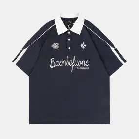 Baenbofuone | Vintage Embroided Polo T-Shirt