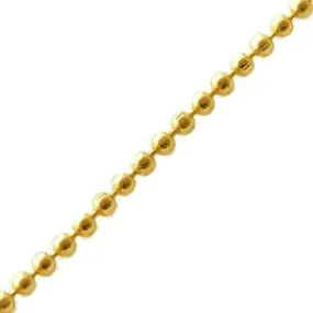 Ball chain 1.5mm metal gold plated (1m)