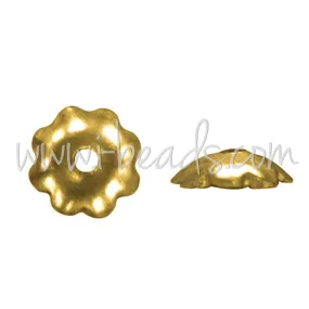 Bead caps metal gold finish 5mm (10)