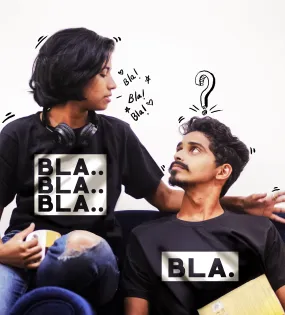 Blah Blah Couple Tshirt