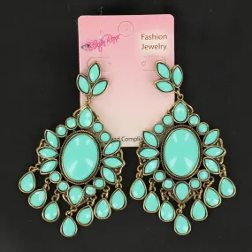 Blazin Roxx Teardrop Chandelier Earrings