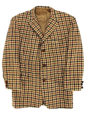 Bold Wool Check Vintage Tattersal Tweed Jacket