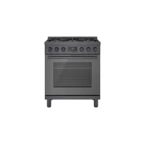 Bosch 30" Industrial Style Duel-Fuel Range Black Stainless Steel - HDS8045C