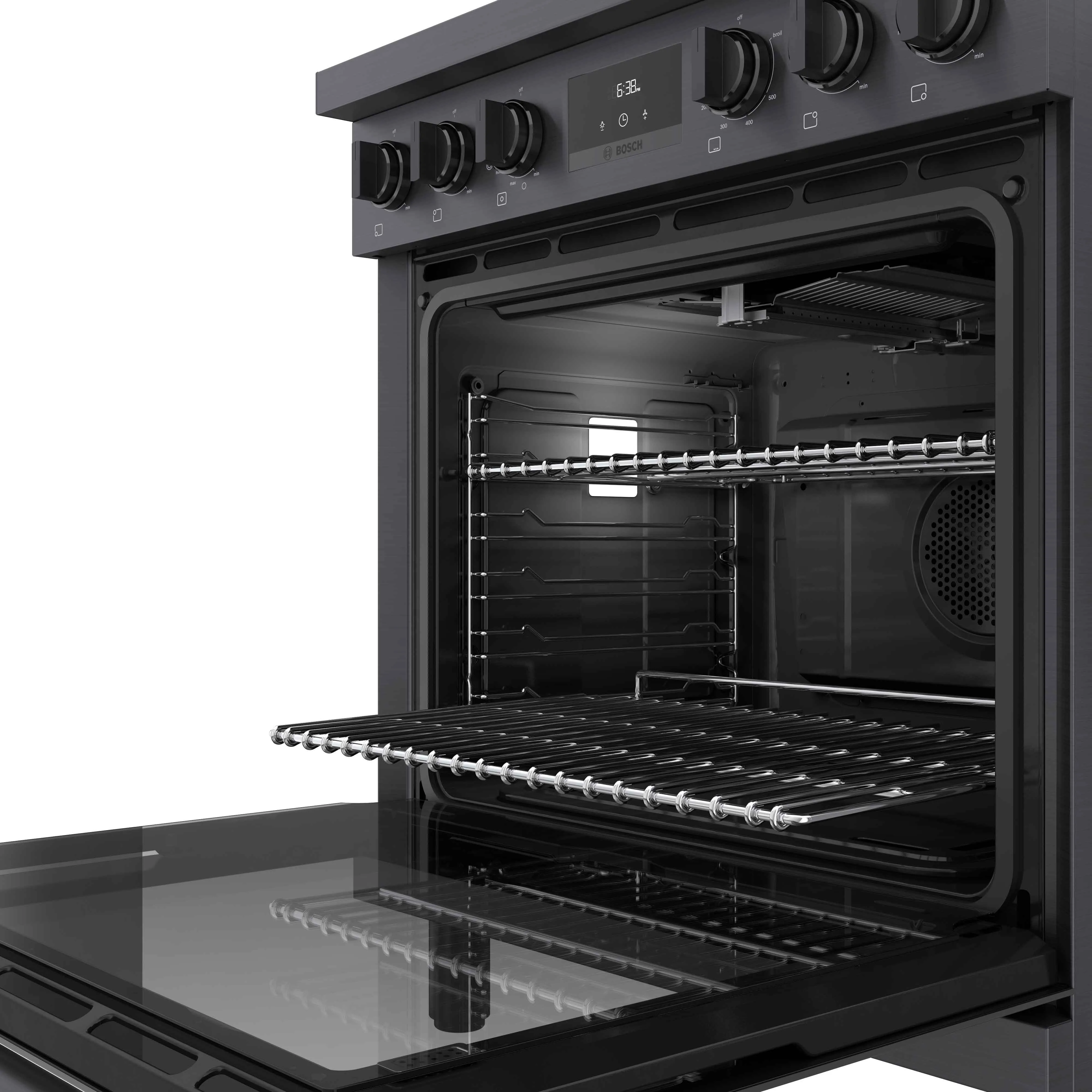 Bosch 30" Industrial Style Gas Range Black Stainless Steel - HGS8045UC