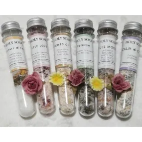 Botanical Bath Salts Infused with Hemp Oil - 40 ml Tubes