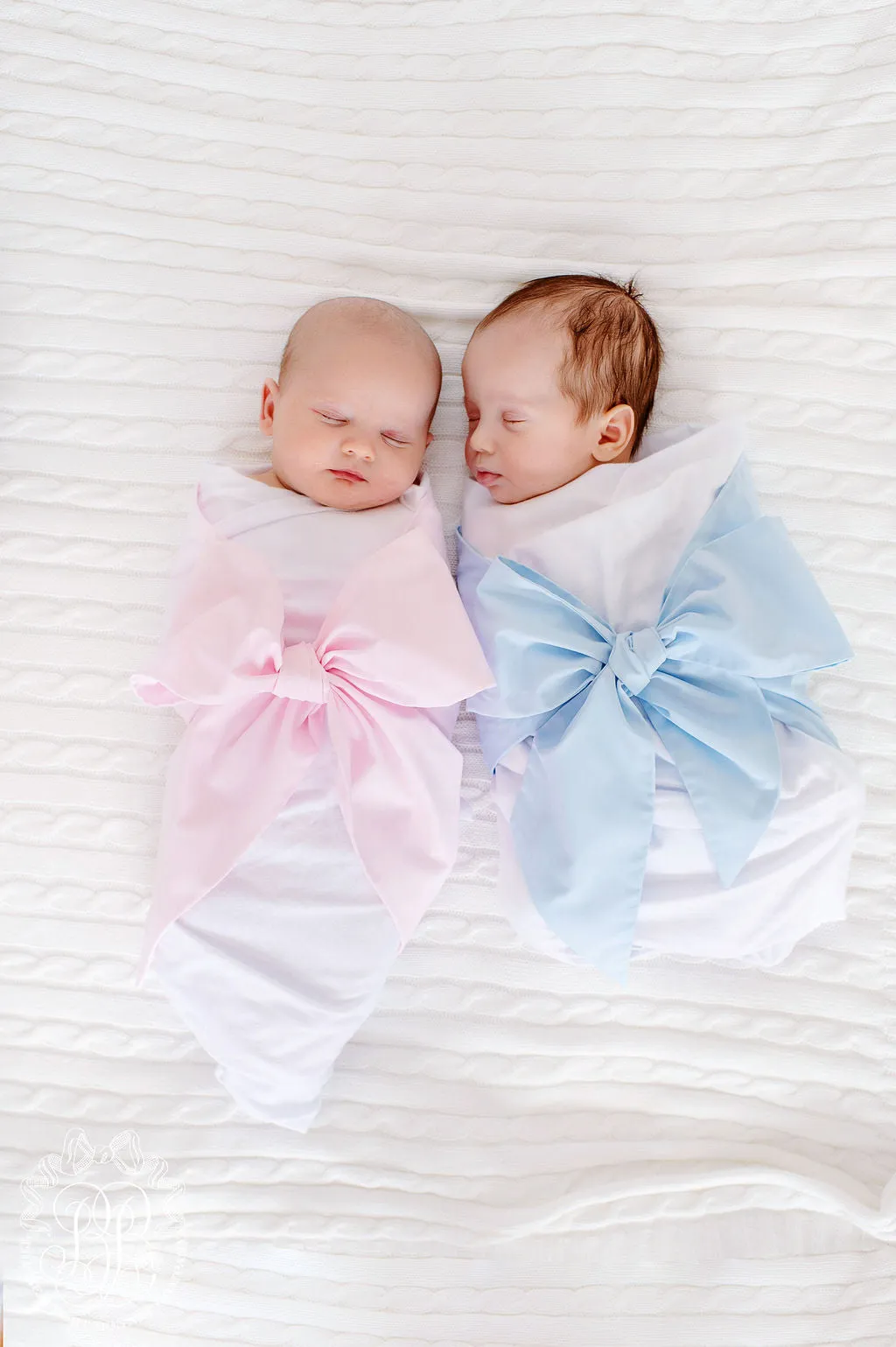 Bow Swaddle ® - Buckhead Blue