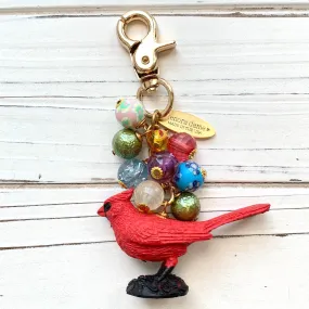 Cardinal Bag Charm