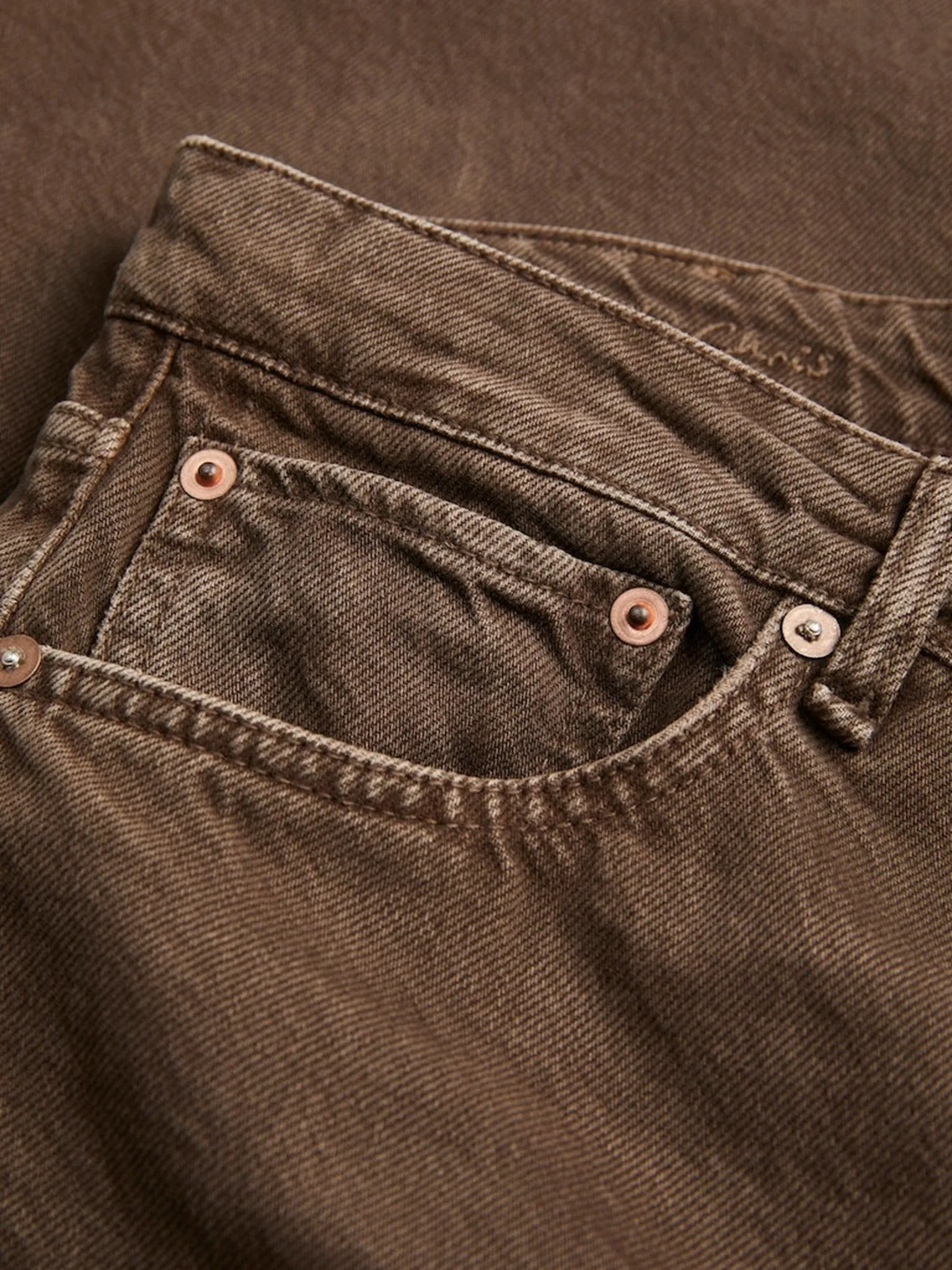 Chris Loose Jeans - Chocolate Brown