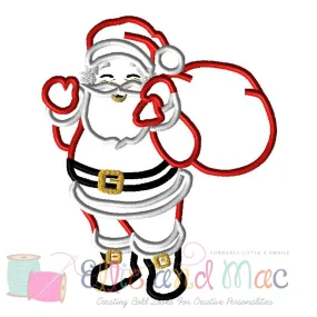 Christmas Santa Applique Design