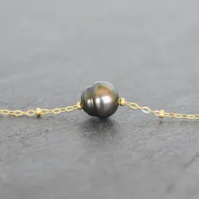 Circlé Tahitain Pearl w/ Satellite Chain