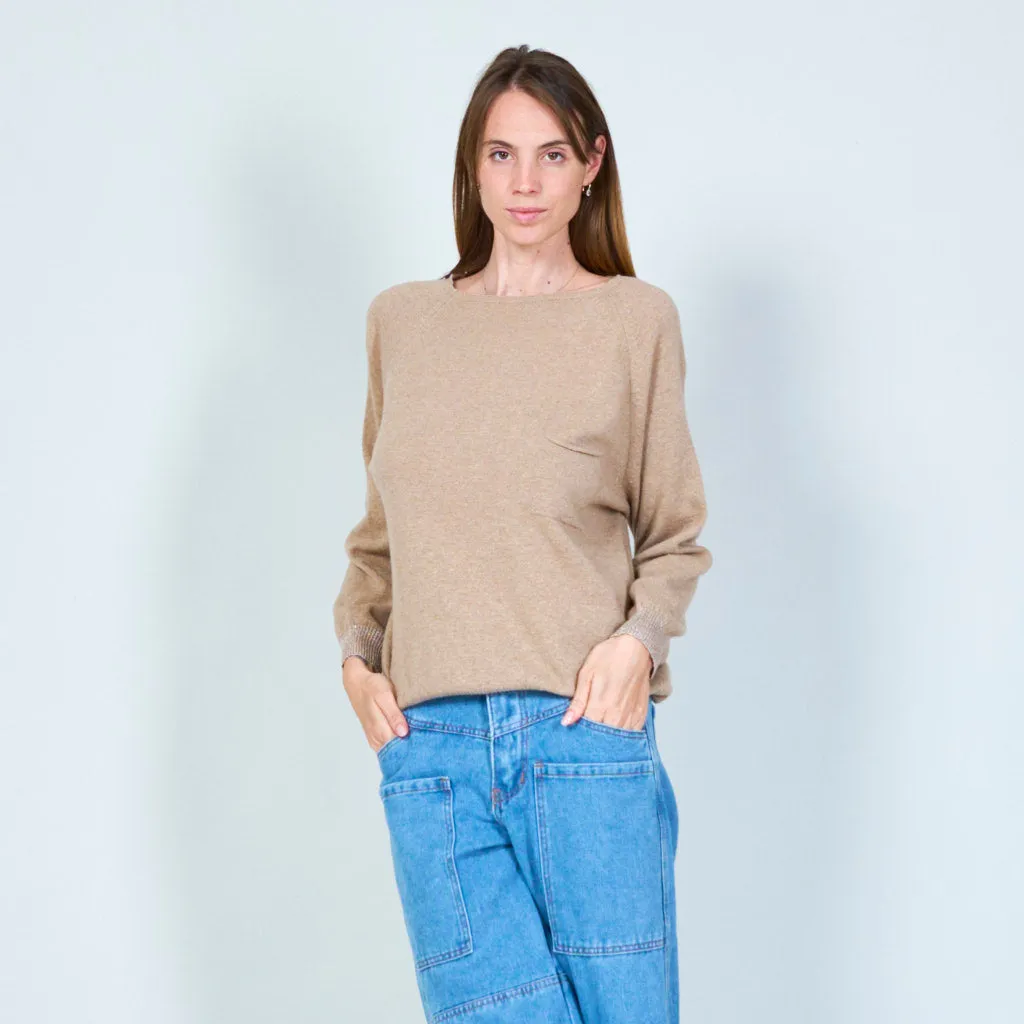 Classic two-tone sweater wholesale