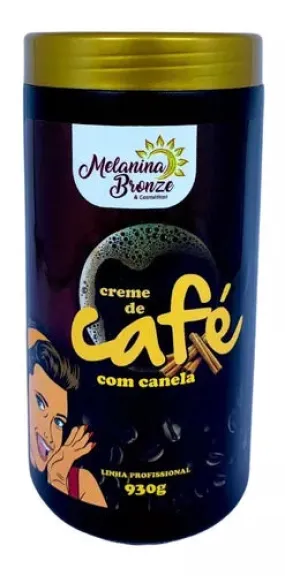 CREME DE CAFÉ COM CANELA MELANINA BRONZE 930G