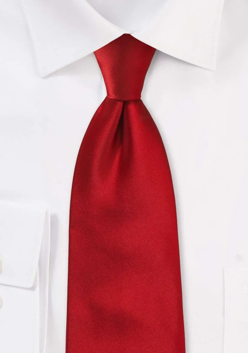 Crimson Solid Necktie