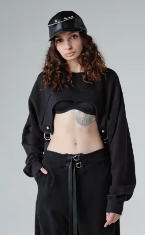 crop harness pullover