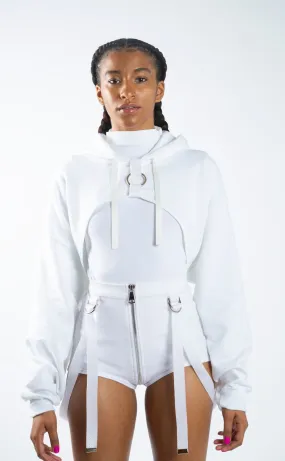 Cropped Harness Hoodie