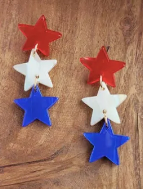 Earrings - Star Spangled Dangles