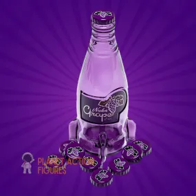 Fallout: Nuka Cola Grape Glass Bottle & Caps