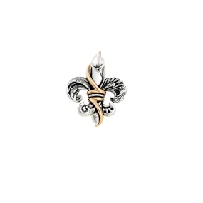 Fleur De LA 2-tone Pin-Pendant