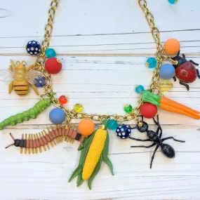 Garden Bugs Necklace