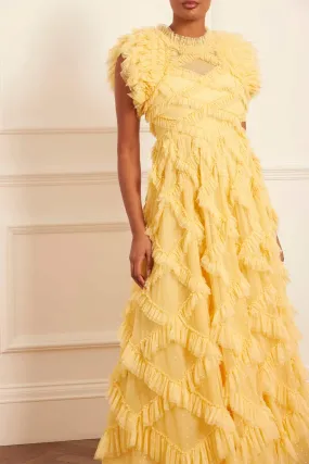 Genevieve Ruffle Gown