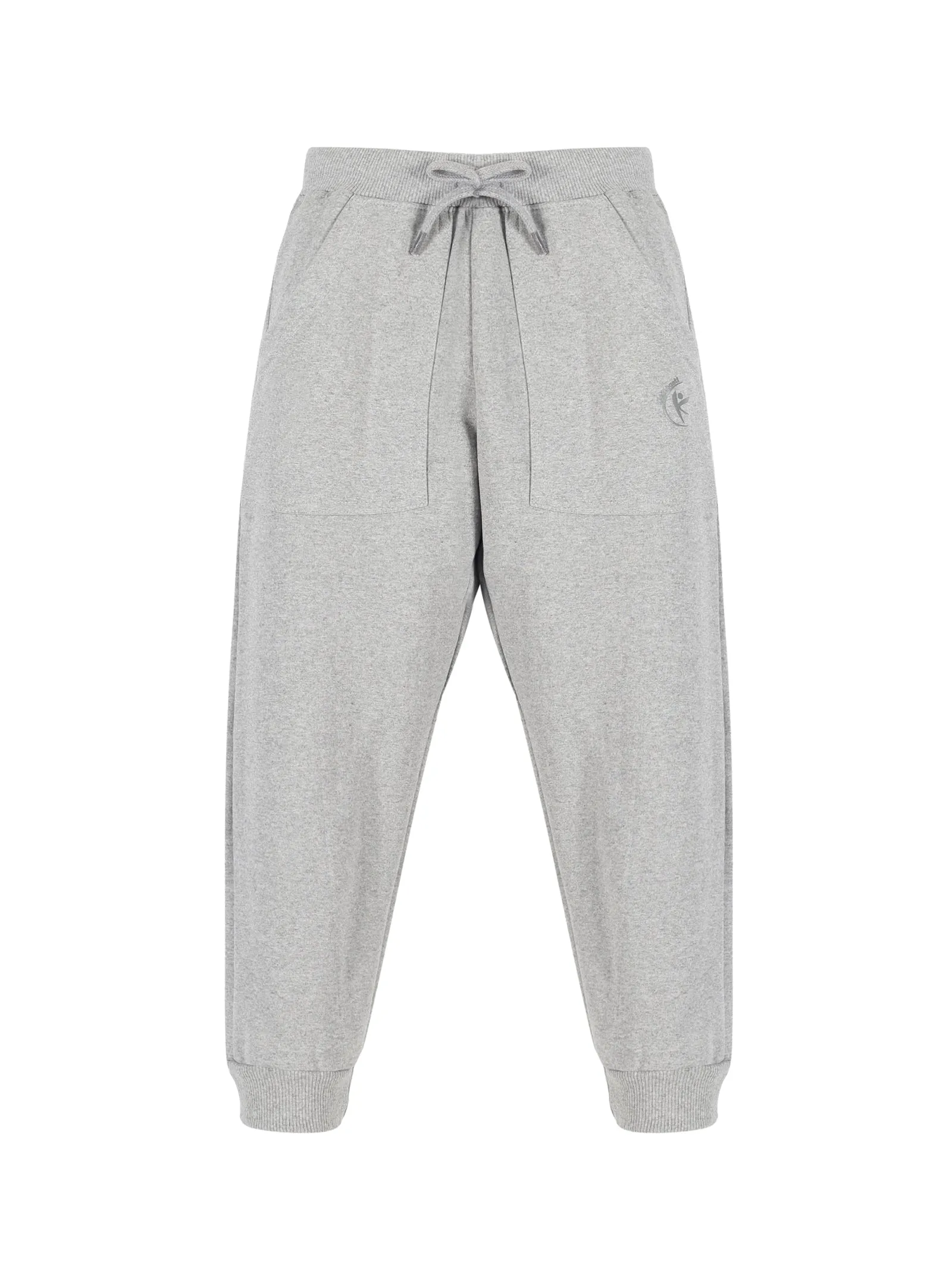 Girl's Round Neck Sweatshirt & Solid Fleece Track Pant Set