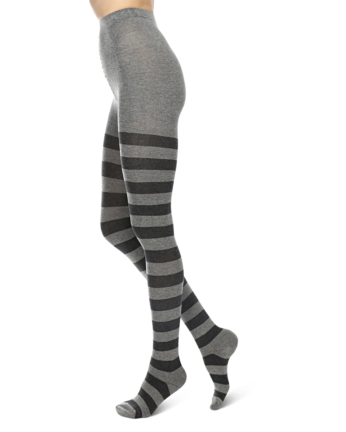 Grand Stripe Cotton Blend Sweater Tights