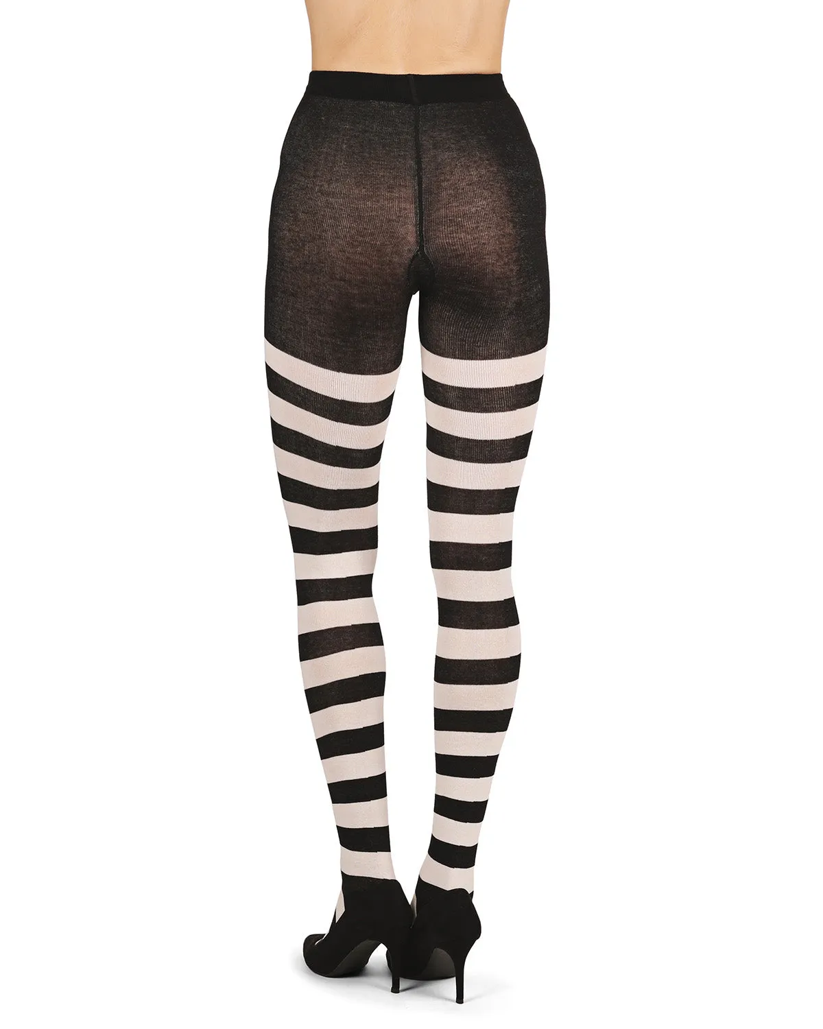 Grand Stripe Cotton Blend Sweater Tights