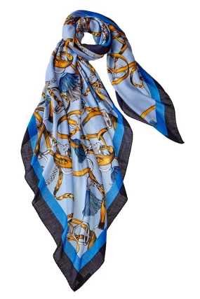 Grande Firenze Scarf - Azure