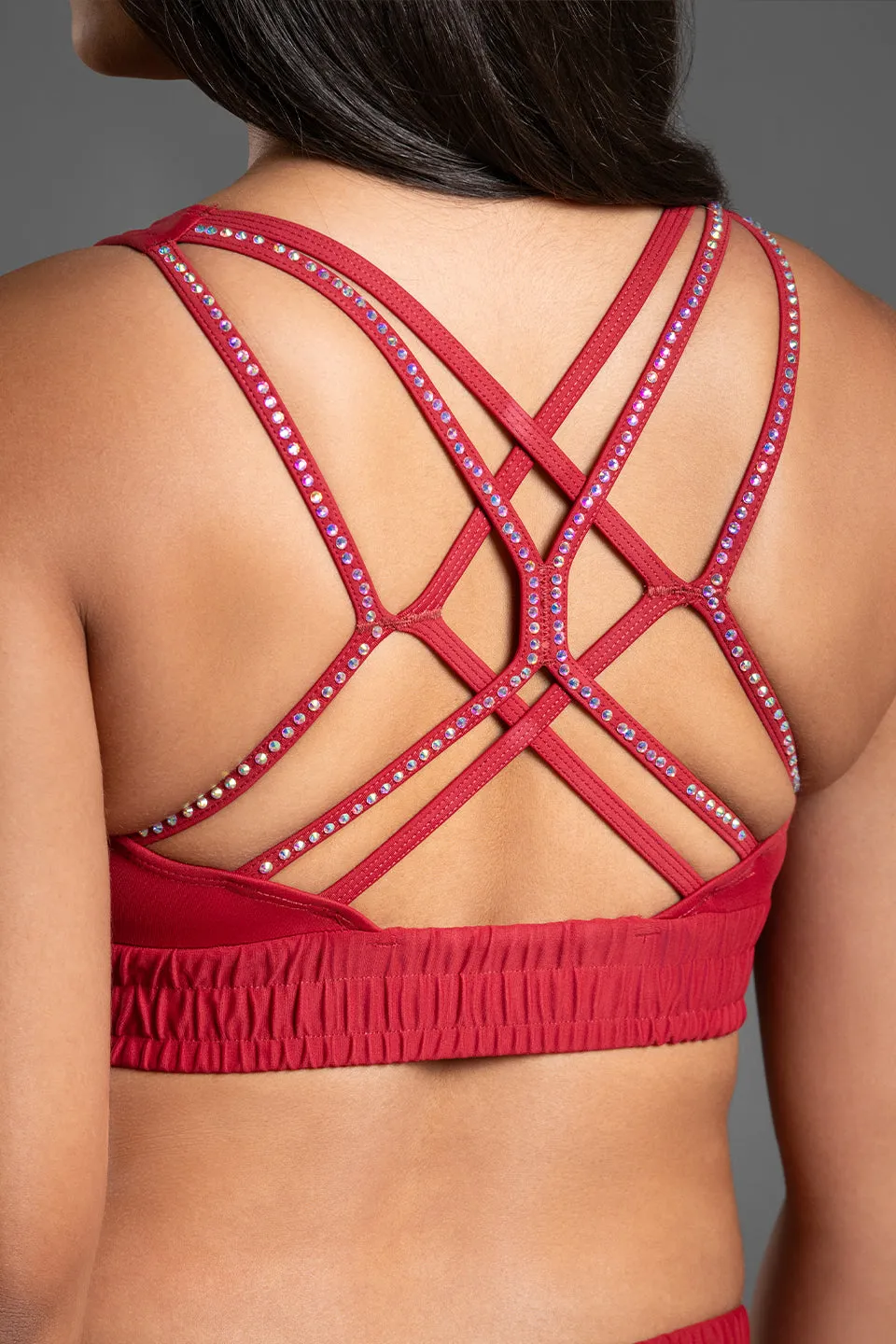 Harvey Sports Bra in Artisanal Red