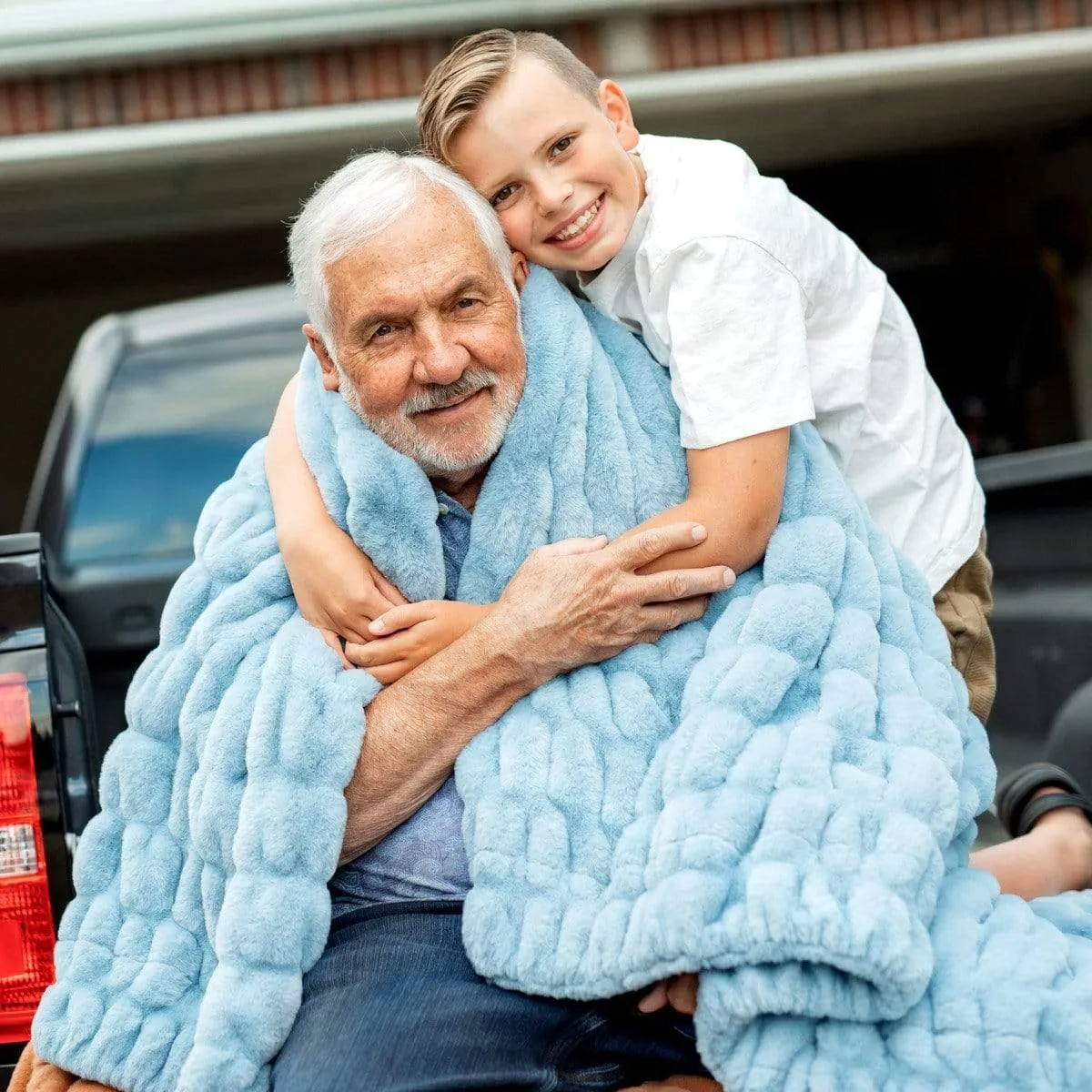 Hugs Alaskan Blue Blanket