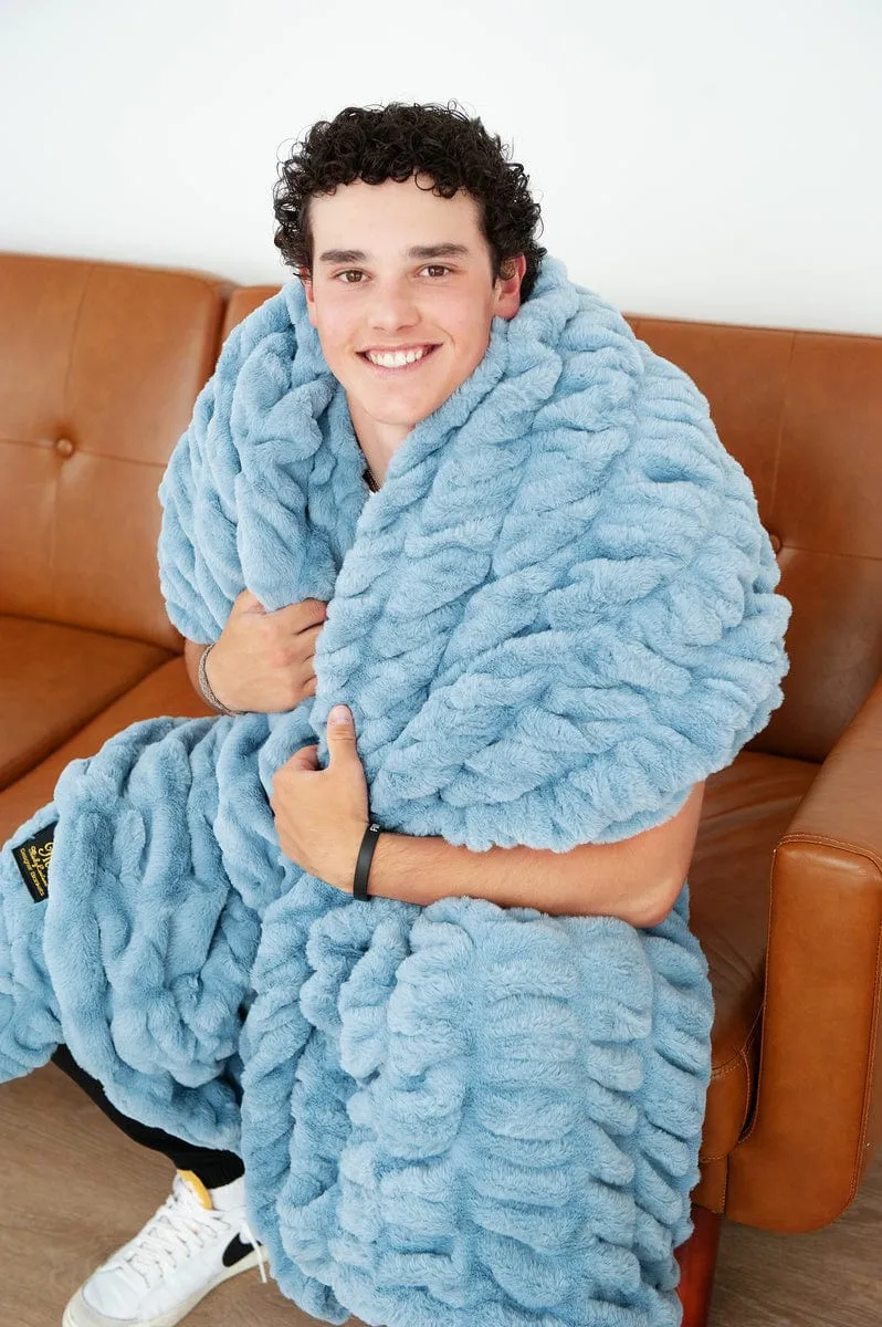 Hugs Alaskan Blue Blanket