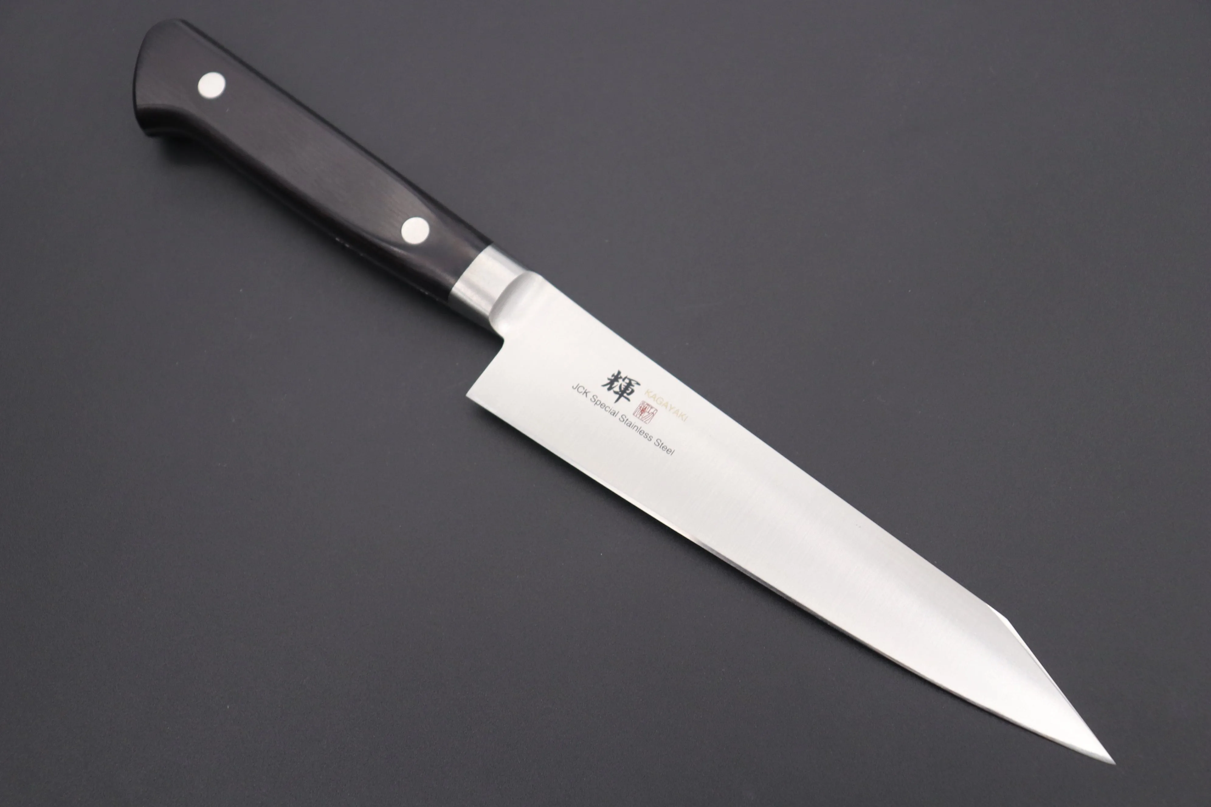 JCK Original Kagayaki Basic Series KG-2KES Kiritsuke Petty 150mm (5.9 inch, Special Order Made, Kiritsuke Blade Version)