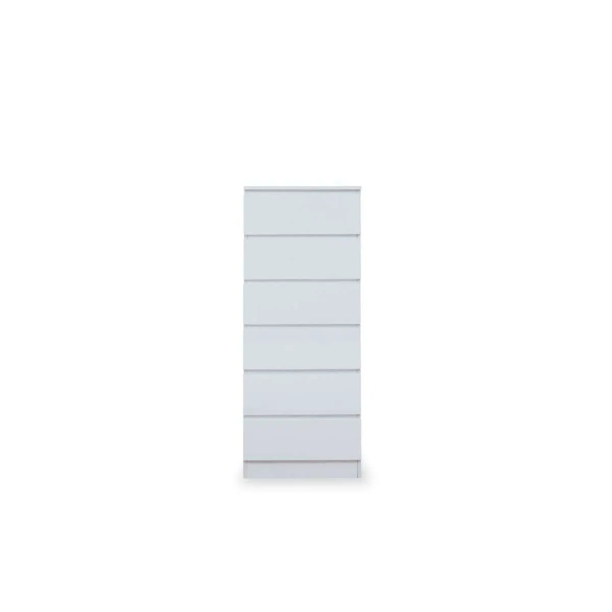 Jolt Six Drawer - Slim - White