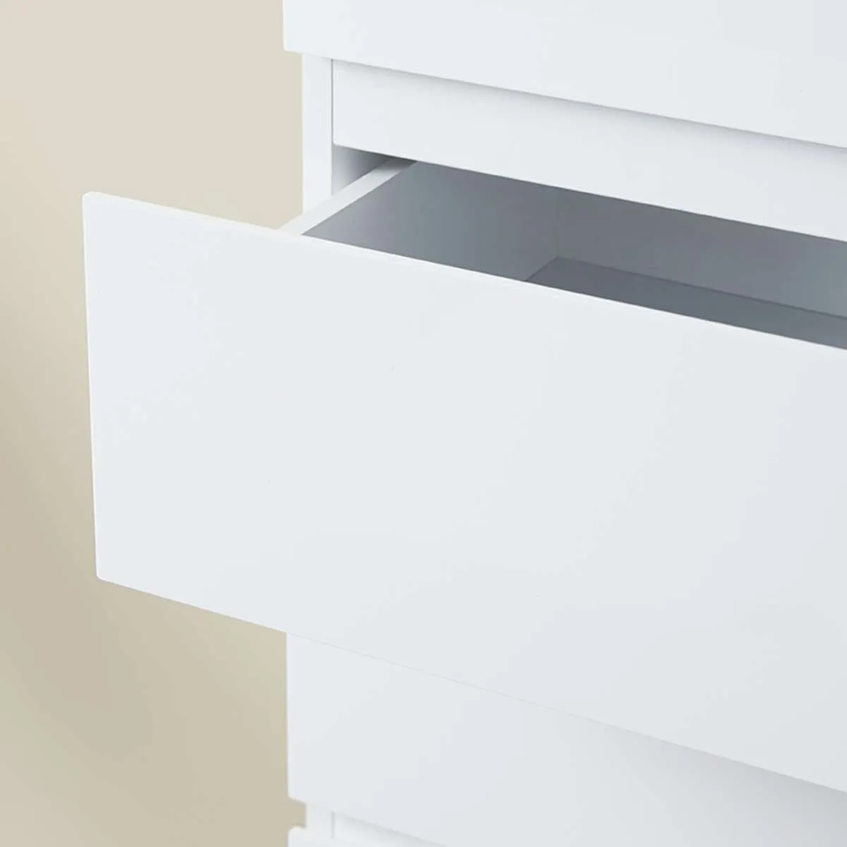 Jolt Six Drawer - Slim - White